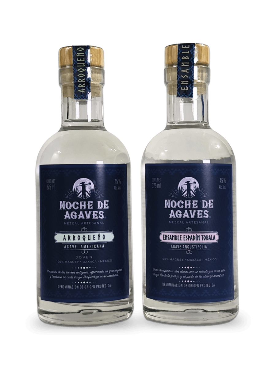 mezcal-noche-de-agaves-arroqueño-ensamble-375ml Arroqueño y Ensamble(Espadín y Tobalá) 375ML